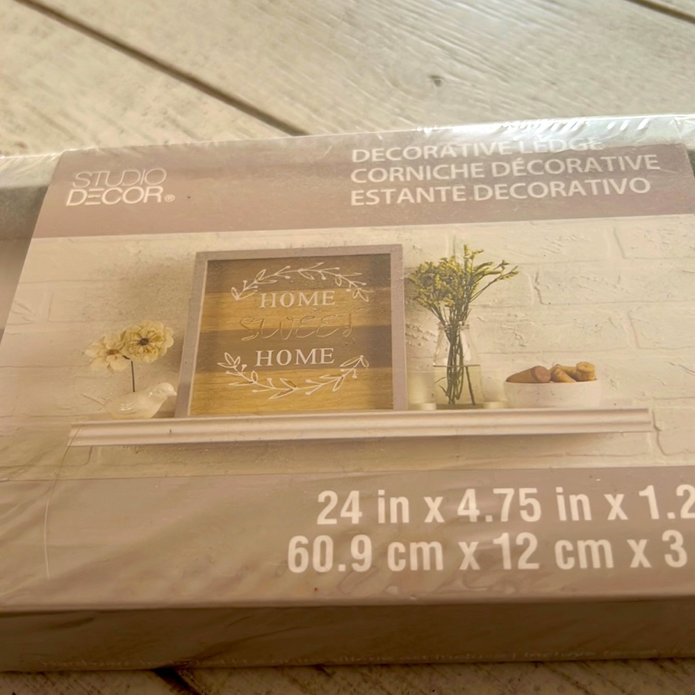 New Decorative Ledge  -white